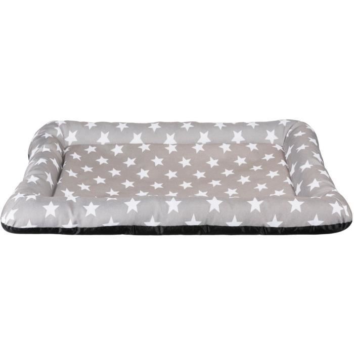 TRIXIE Matelas Stars 100 × 70 cm - Taupe - Pour chien