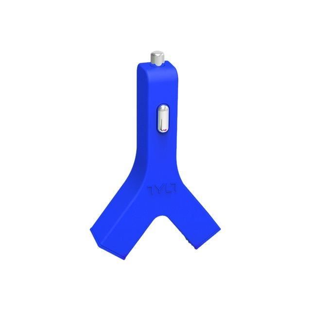 TYLT Chargeur de voiture avec double prise USB 4.2A - Bleu