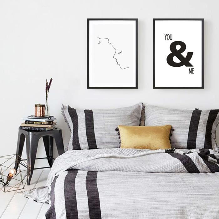 Kiss Romantique Toile Peinture Amour Wall Art Imprime Photos Pour