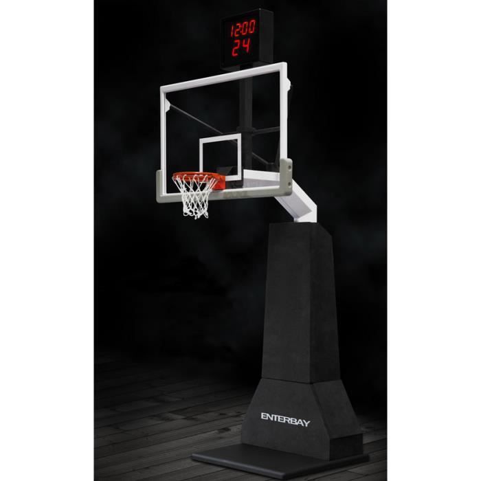 Panier De Basket Mural SPORTNOW - Panneau Incassable 110x75 Cm, Cerceau à Ressort, Filet Indéchirable, Pour Intérieur/extérieur - 8