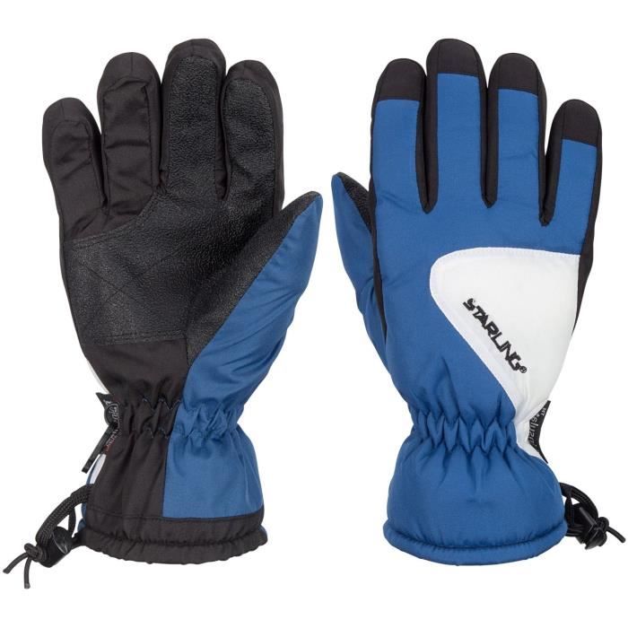 STARLING Gants de Ski Enfant Mixte- Bleu