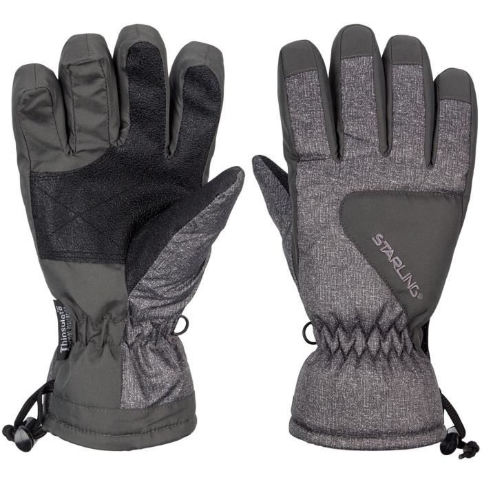 STARLING Gants de Ski Enfant Mixte - Gris