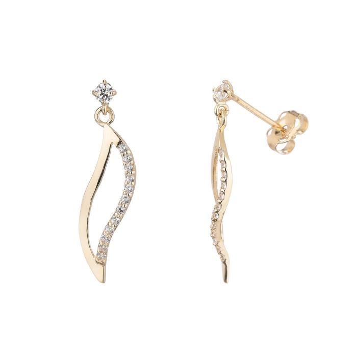 OR ECLAT - Boucles d'Oreilles \