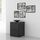 FINLANDEK Chevet NATTI contemporain noir - L 42 cm