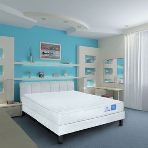 BENOIST Matelas COCOON 140x190 cm - Mousse - Equilibré - Mémoire de forme 50kg/m? + mousse HR 35kg/m? - 2 personnes