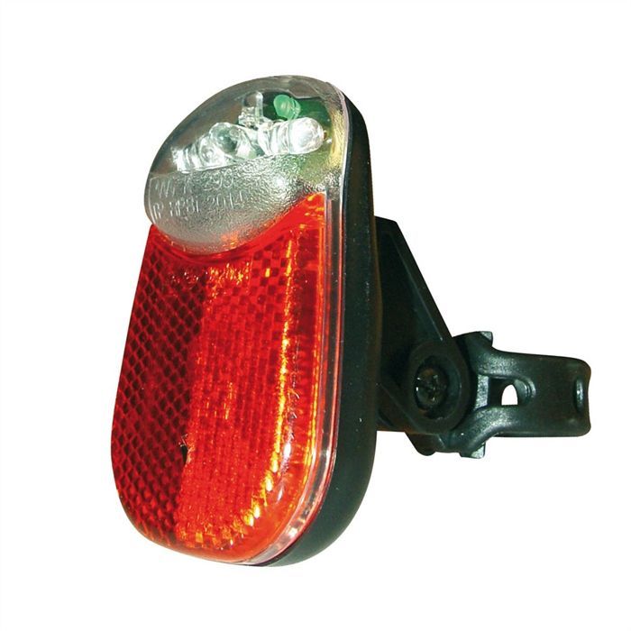 Feu Arrière Vélo NEAN - 7 LED, 7 Candela, Autorisation Circulation - Piles AAA Incluses, étanche, Angle 230°