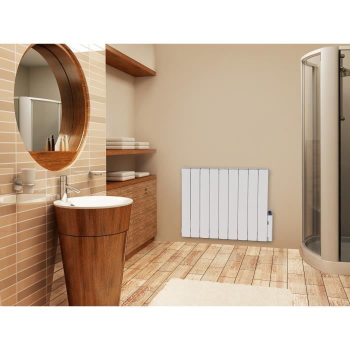 HELIOM Léa 1500 watts Radiateur électrique à inertie fluide - Programmable Fil Pilote