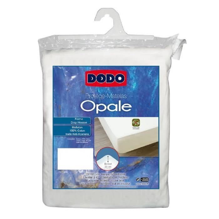DODO Protège-matelas Opale 140x190 cm en forme de drap housse