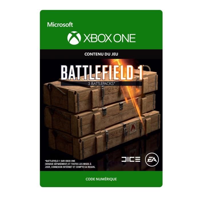 DLC Battlefield 1: 3 Battlepacks pour Xbox One