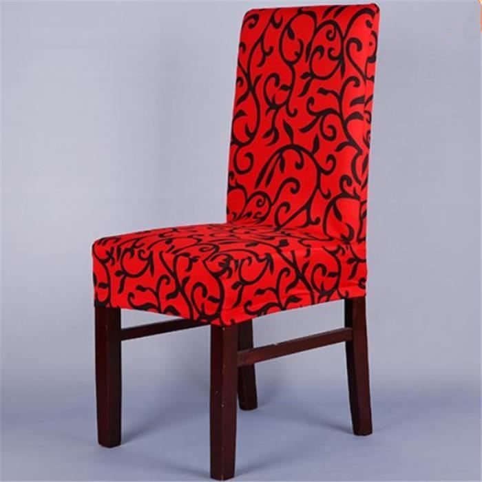 Housse de chaise Elastique avec Couleur et Impression  Achat / Vente