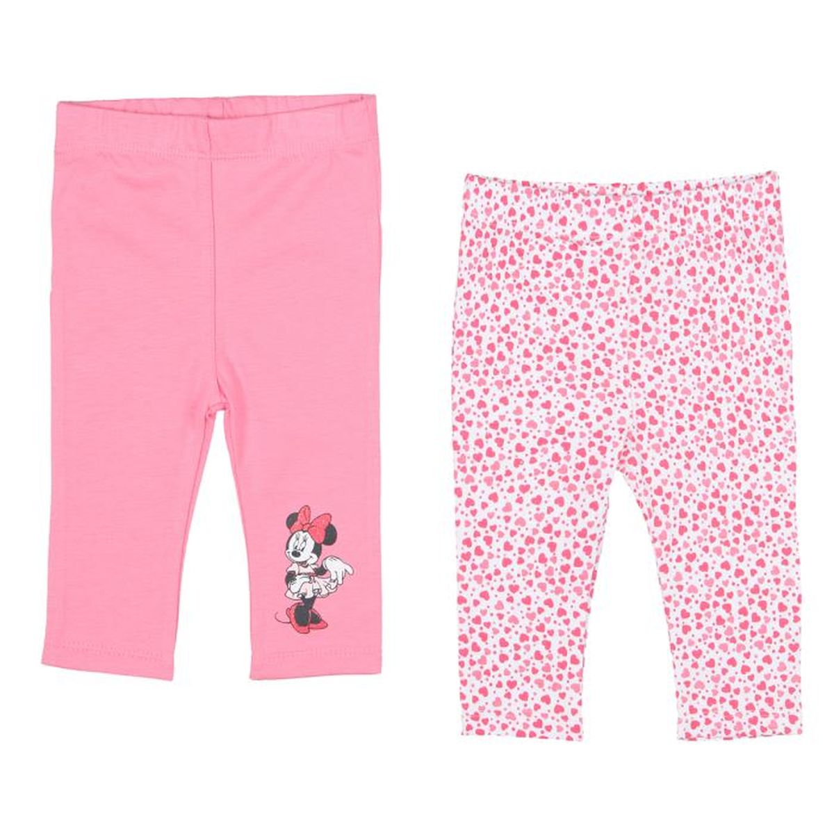 MINNIE Lot legging Bébé Fille Rose / Blanc - Achat / Vente ...