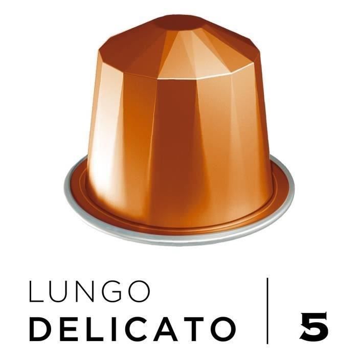 BELMIO Café Espresso Lungo Delicato Intensité 5 - Compatibles Nespresso - 10 capsules aluminium - 55 g