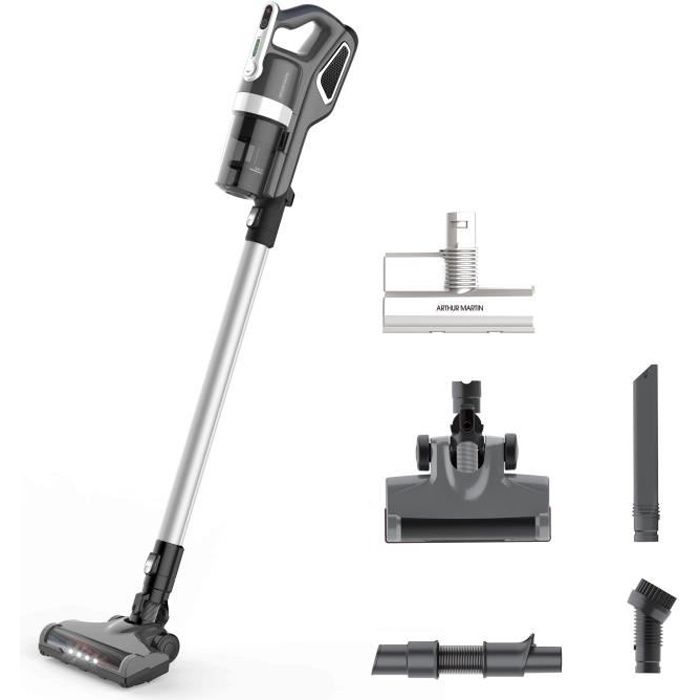 ARTHUR MARTIN AMP135 Aspirateur balai sans fil + brosse animal - 2 vitesses - 40min d'autonomie