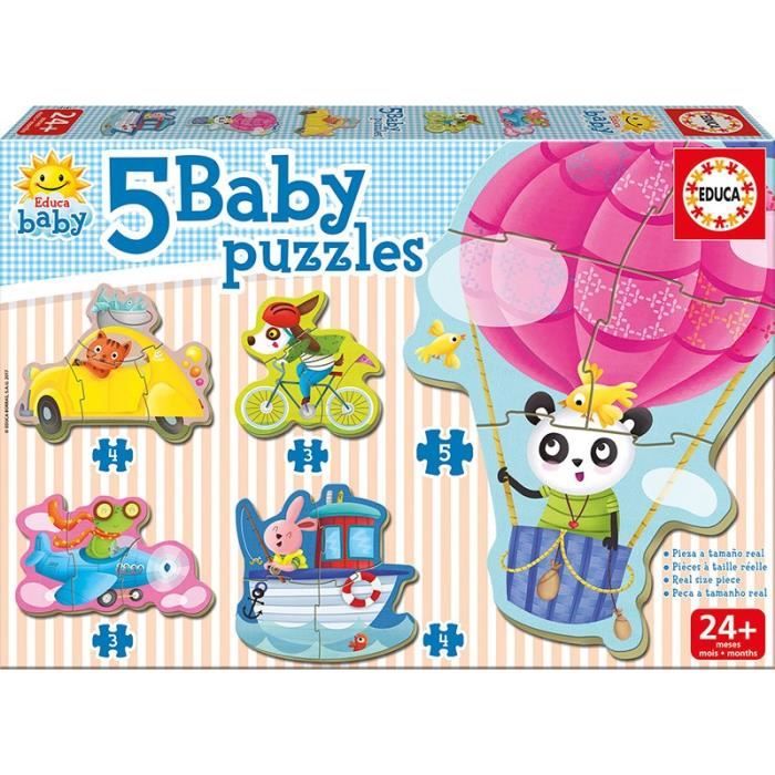 EDUCA Baby Puzzle Animaux Au Volant