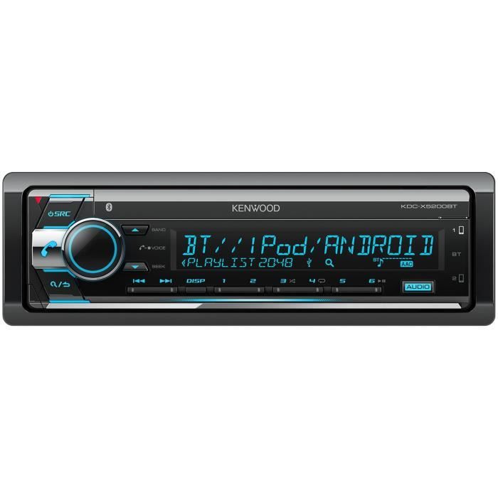 KENWOOD Autoradio KDC-X5200BT - CD - USB - Iphone - Couleur variant - NFC 3