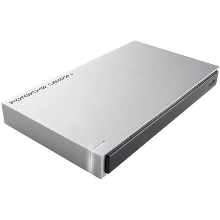 LACIE - Disque Dur externe - Porsche Design Mobile Drive - 1To - USB 3.0 / USB-C - PC et Mac (STET1000403)