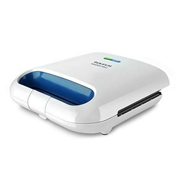 TAURUS Appareil à Sandwich et grill PhŒnix Grill - 800 W - Inox - Blanc