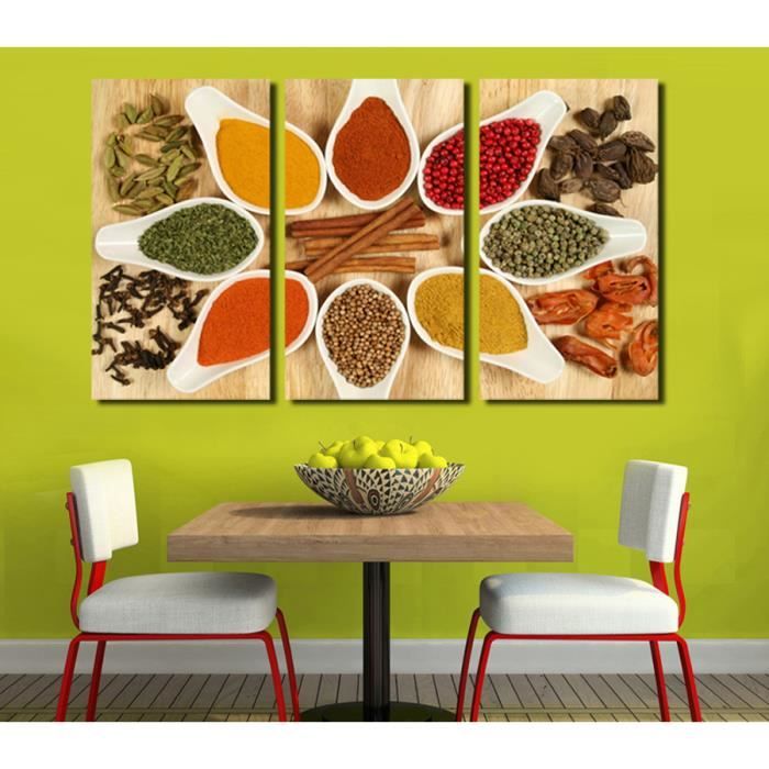 3 Photo Moderne Toile Peinture Cuisine Épices Wall Art ...