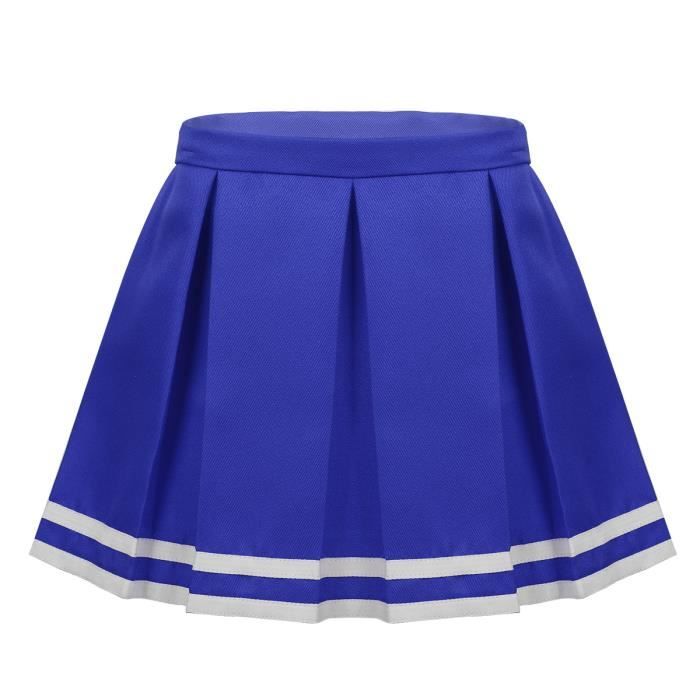 enfant fille jupe pom-pom girl cheerlearding ecole uniforme costume