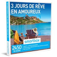 COFFRET SÉJOUR Coffret cadeau - 3 jours de rêve en amoureux - Sma COFFRET SÉJOUR Coffret cadeau - 3 jours de rêve en amoureux - Sma