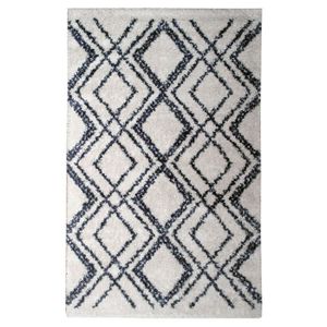 TAPIS Tapis de salon contemporain DOLCE Crème et bleu 16