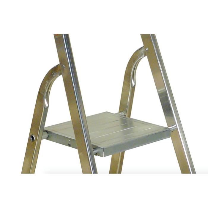 ESCALUX Escabeau Confort 4 marches avec tablette porte-outils