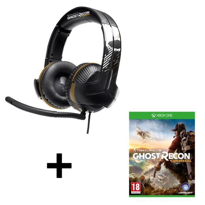 Thrustmaster Micro-Casque Gamer Y350X 7.1 GRWL Edition - Filaire - Sound 7.1 - Xbox One / PC + Jeu Xbox One : Ghost Recon Wildlands
