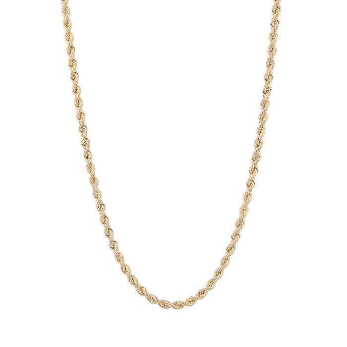 Les Bijoux d'Emma - Collier en Maille Corde - OR 9CT