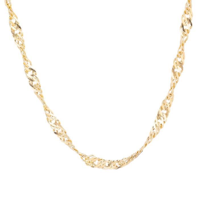 Les Bijoux d'Emma - Collier Maille Singapour - OR 9CT