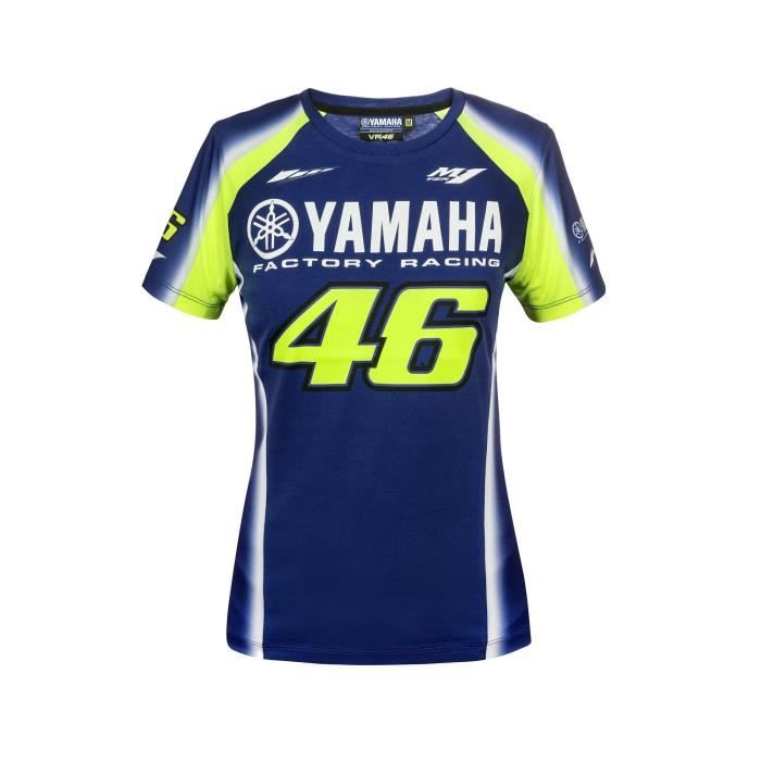 VALENTINO ROSSI VR46 Moto GP M1 Yamaha Racing Team Polo Chemise Officiel Nouveau