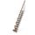 Escalier droit 11 marches en bois massif noyer - S