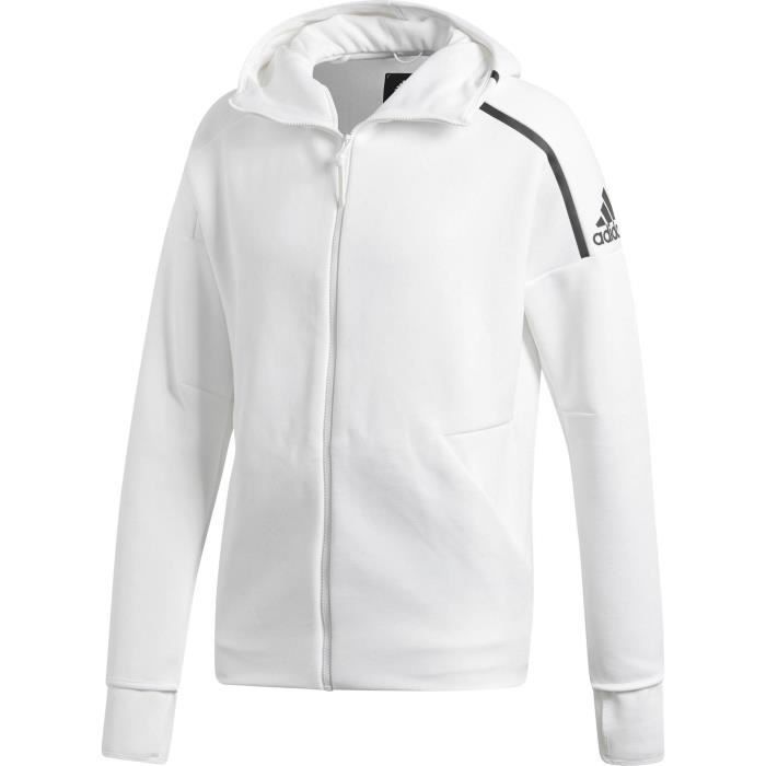 pull adidas blanc homme