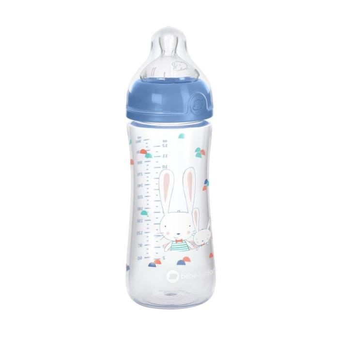 BEBE CONFORT Biberon Emotion PP Sweet Bunny 360ML T2 Bleu
