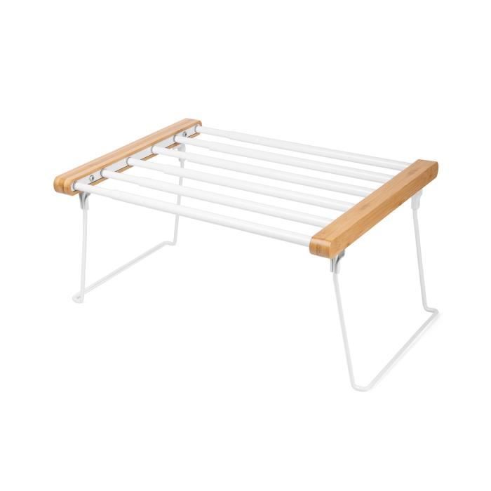 Etagère Extensible - Blanc - 39 x 59,3 x h. 20 cm