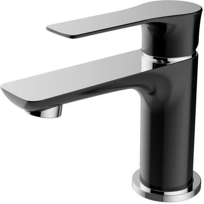 ESSEBAGNO Robinet mitigeur lavabo Lover - Chromé - Noir