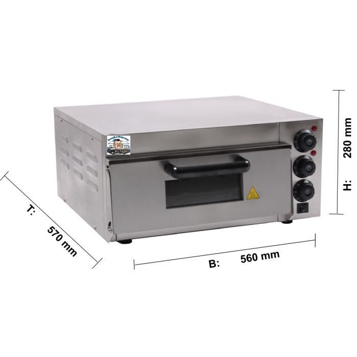Four à pizza pro inox 220 volt 2000 watt2