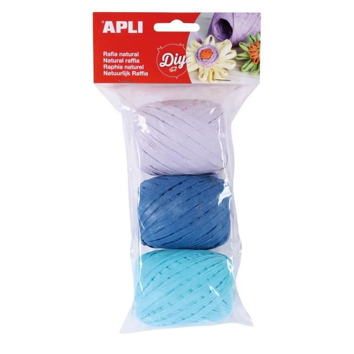 APLI Raphia naturel tons marine
