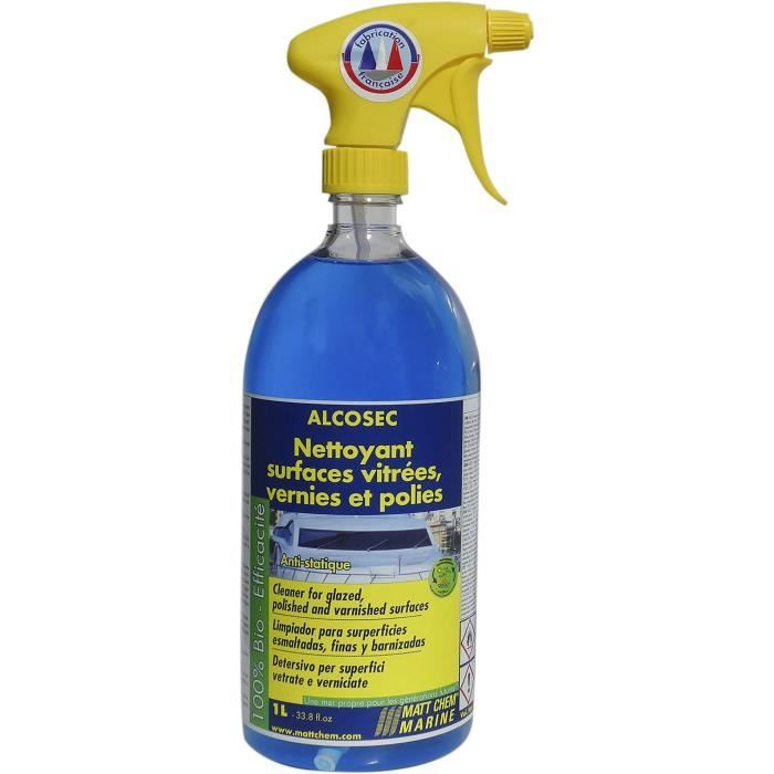 MATT CHEM MARINE Nettoyant anti-statique Alcosec - Spécial surfaces vitrées