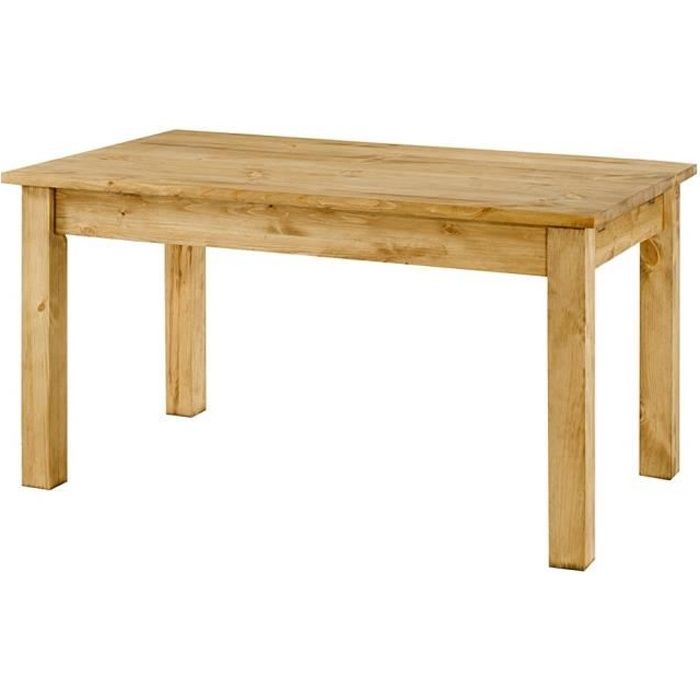- Table repas pin massif 140x90 cm allonges en… - Achat / Vente table à manger seule - Table ...