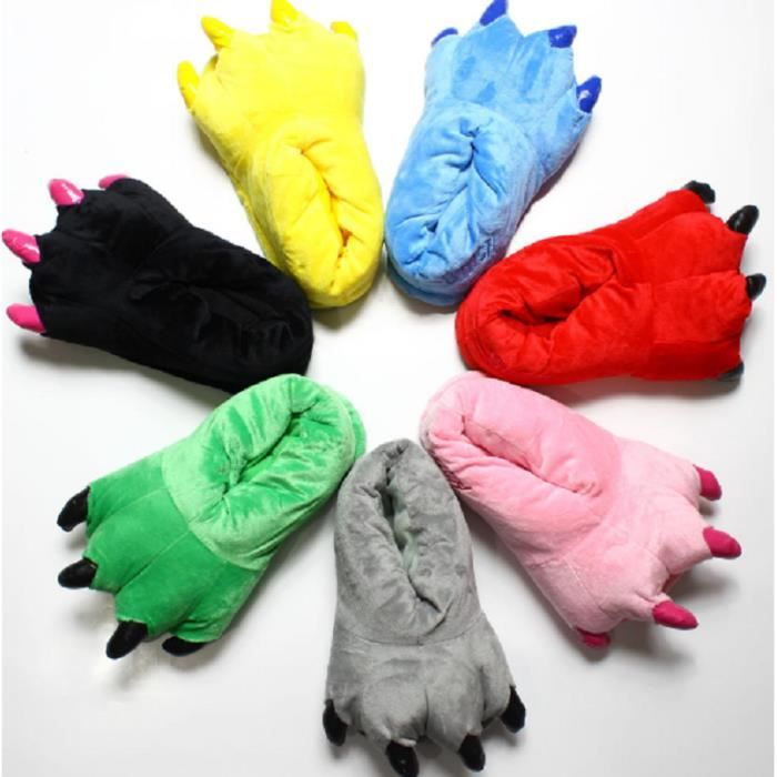 36 Dinosaure Chausson Pantoufle Peluche Animal xz005bleu Monstre Hiver Btys qCFAwP