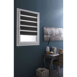 DOMDECO Store jour et nuit sans perçage - Gris anthracite - 62x190 cm DOMDECO Store jour et nuit sans perçage - Gris anthracite - 62x190 cm