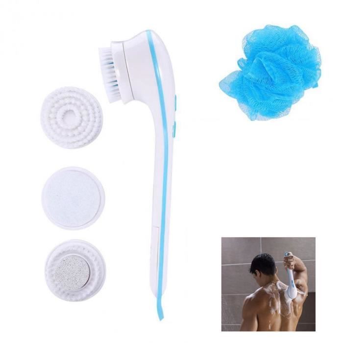 5 En 1 Electrique Maison Propre Baignoire Massage Brosse Systeme De Douche Propre Brosse De Bain Gommage Peau Massage Soins De