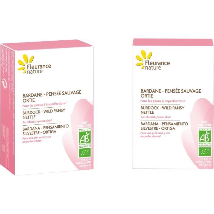 FLEURANCE NATURE Bardane - Pensée sauvage - Ortie bio