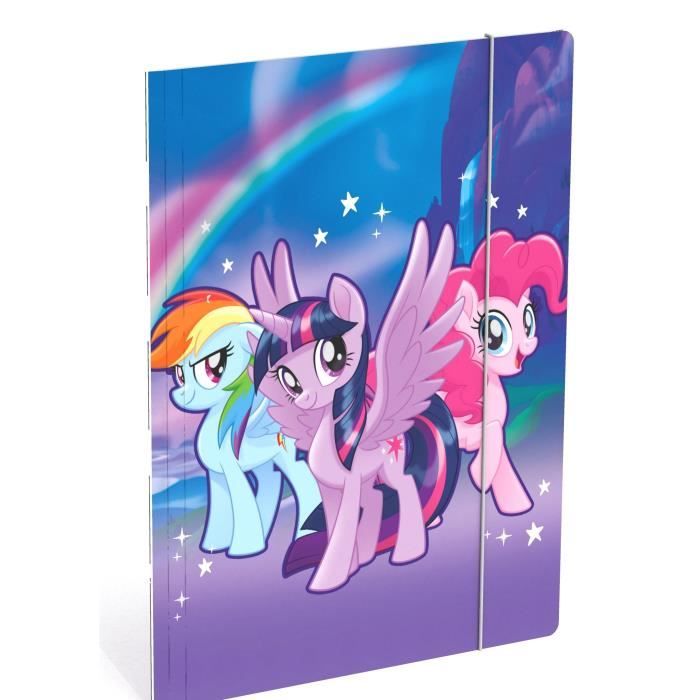 MY LITTLE PONY SD Chemise à élastique A4 en carton - Rainbow