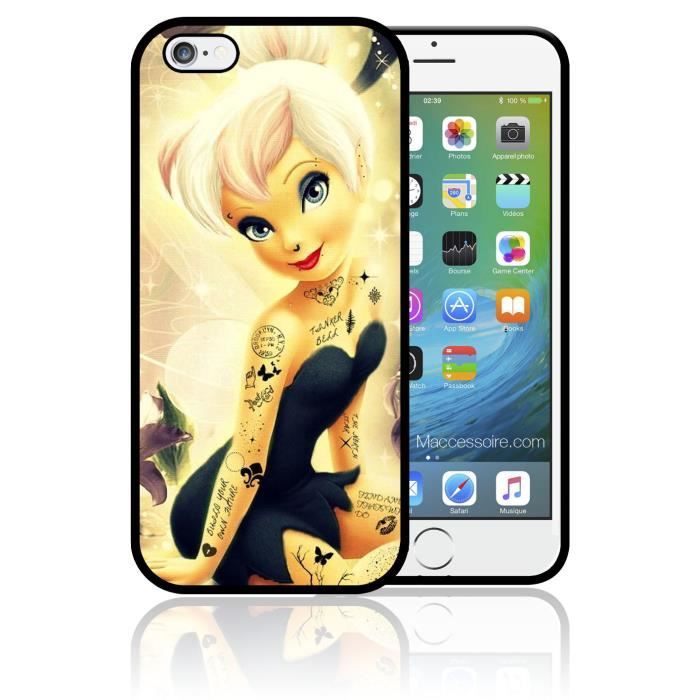 Coque Iphone 6 Plus 6S Plus Fée Clochette Tatoo Swag