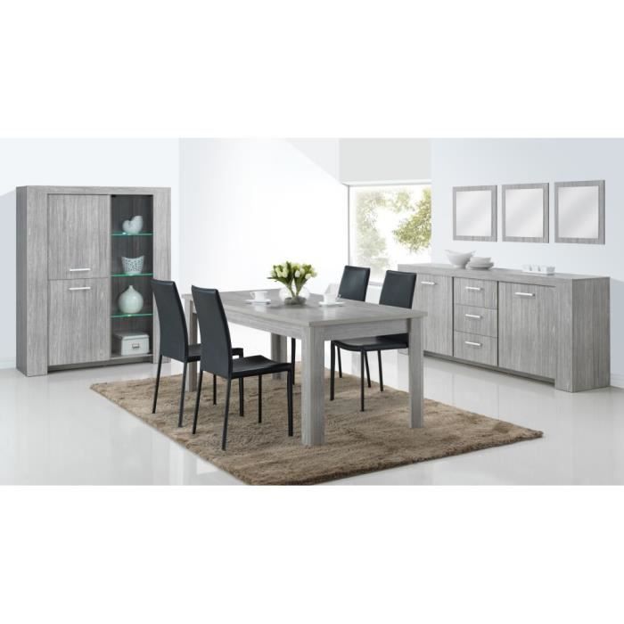 Salle à Manger Complète Contemporaine Avec 4 Chaises Lord Ii Table