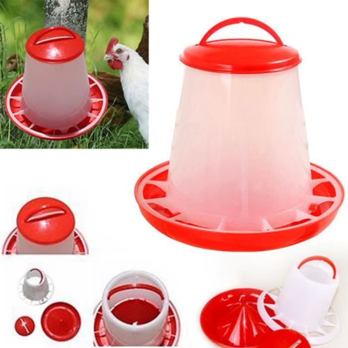 15kg Nourrisseur Mangeoire Poulet Volaille Distributeur Automatique