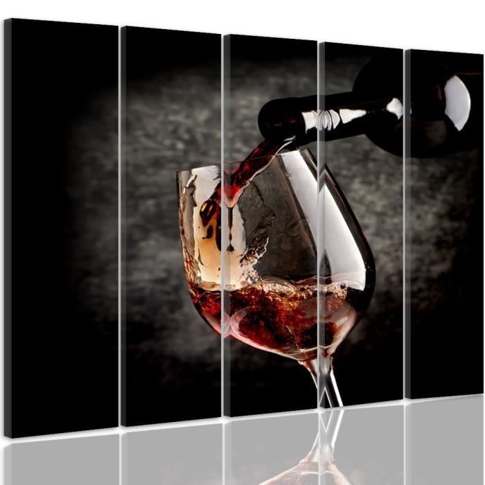 150 x 100 cm tableau déco verre de vin décoration murale ...