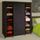 Armoire de rangement noire dressing penderie XXL t