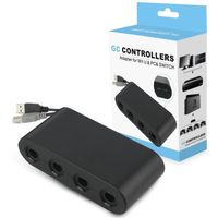 ADAPTATEUR MANETTE GameCube NGC Controller Adaptateur Pour Wii U, Nin ADAPTATEUR MANETTE GameCube NGC Controller Adaptateur Pour Wii U, Nin